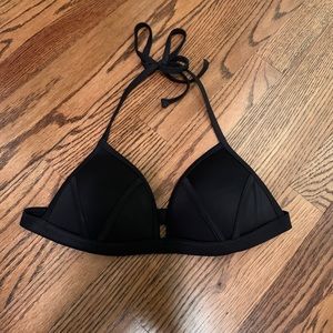 Black Push Up Bathing Suit Top